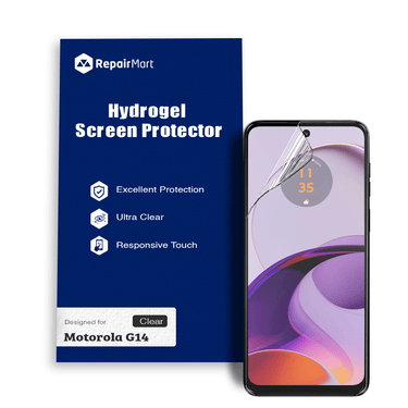 Motorola G14 Compatible Premium Hydrogel Screen Protector With Full Coverage Ultra HD